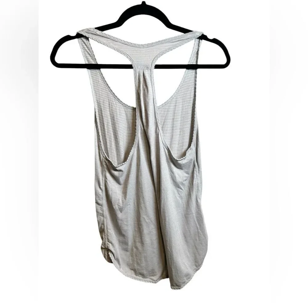 GUC Lululemon Women’s 105 F Singlet Athletic Workout Tank Silver Slate-  Size 6